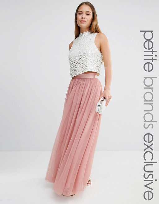 True Decadence Petite All Over Tulle Full Maxi Skirt | AS