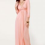 Cute Pink Dress - Maxi Dress - Long Sleeve Dress - $40.