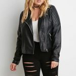 Plus Size Quilted Faux Leather Moto Jacket | Jacket outfit women .