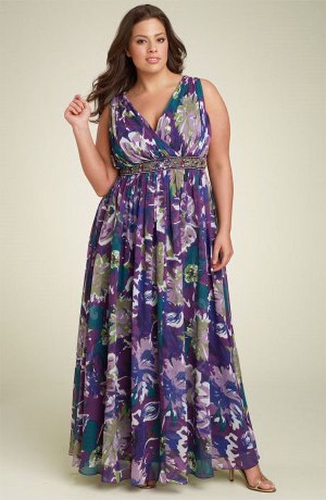 Plus size summer maxi dresses | Vestidos longos estampados .