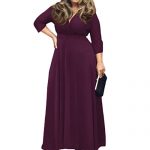 Plus Size Purple Maxi Dress: Amazon.c