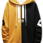 53% OFF] 2020 Contrast Color Letter Pullover Hoodie In BRIGHT .