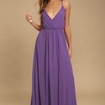 Lovely Purple Maxi Dress - Backless Maxi Dress - Lace-Up Maxi - $96.