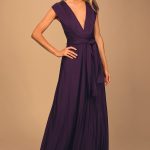 Pretty Purple Maxi Dress - Convertible Dress -Infinity Dre