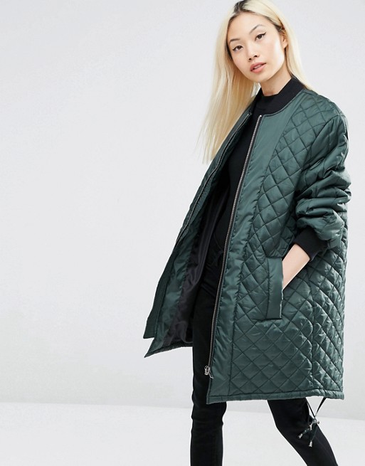 ASOS Longline Quilted Jacket | AS