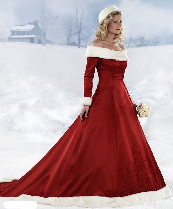 Oh! Christmas wedding!!! Yes!! | Red wedding dresses, Winter .