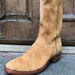 Tan Rough-Out Roper Boots - Space Cowboy Boots N
