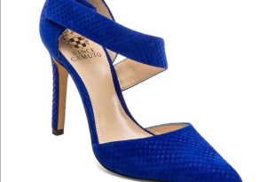 Vince Camuto Shoes | Charlotte Fishskin Royal Blue Pumps | Poshma