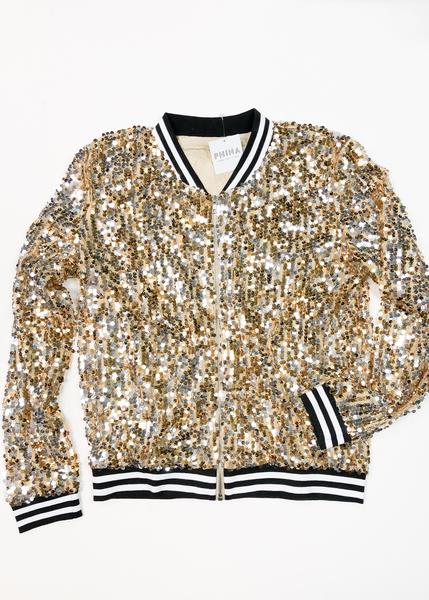 Gold Sequin Jacket – Phina Sh