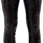 Black Sequin Leggings - Shiny Black Tights for Women at Amazon .