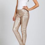 Gold Sequin Leggings – Tara Lynn's (With images) | Sequin leggings .