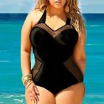 Deal. 70% Off Women Sexy Plus Size Swimsuit Retro Padded One-Piece .