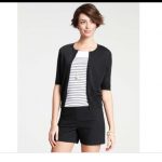 Ann Taylor Sweaters | Black Short Sleeve Cardigan | Poshma