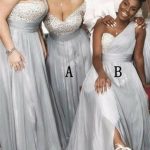 Silver Bridesmaid Dresses & Silver Gow