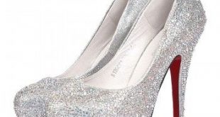 Silver Celebrities Love Super High Heels Sparkle Prom Shoes (With .