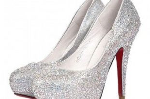 Silver Celebrities Love Super High Heels Sparkle Prom Shoes (With .