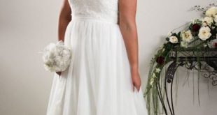 Simple plus size wedding dress Annie - Plus size Bridal | Plus .