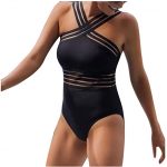 Amazon.com: Sallymonday High Neck One Piece Swimsuits for Women .