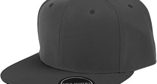 Nice Shades Plain Adjustable Snapback Hats Caps (Many Colors) Grey .