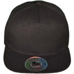 Wholesale BK Caps Flat Bill 5 Panel Snapback Hats with Same Color .