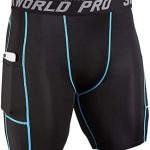 Amazon.com: SILKWORLD Men's Compression Shorts Pockets Sports .