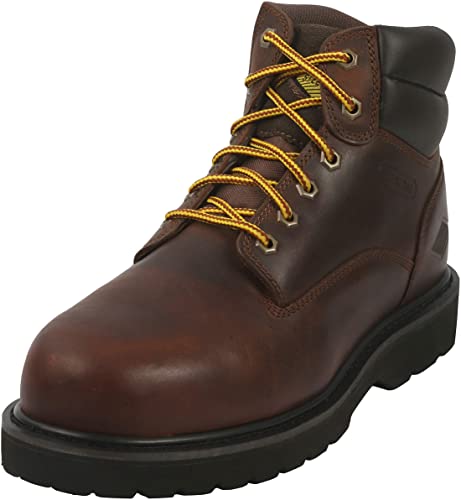 Amazon.com: 6 Inch Non Slip Steel Toe Work Boots for Men .