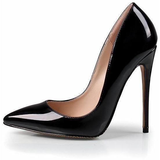 Woman High Heels Trendy Party Wedding Black Shoes Fashion .