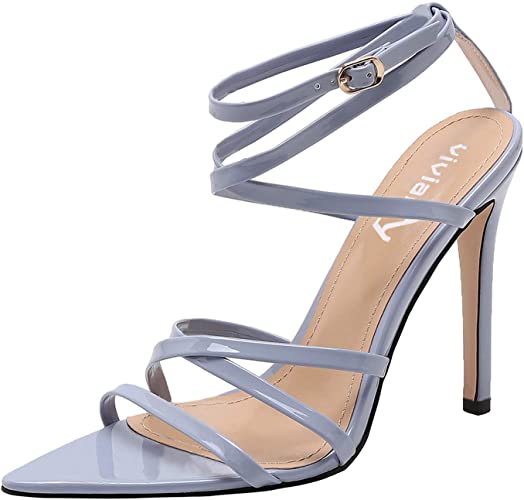 Amazon.com | vivianly Womens High Heels Pointy Open Toe Ankle .