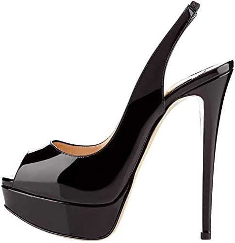 Amazon.com | Onlymaker Women's Platform Heeled Sandals Peep Toe .