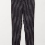 Skinny Fit Striped Pants - Dark blue/striped - Men | H&M
