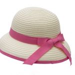 Wholesale Girls Summer Hats - Straw Kids Cloche Hat with B