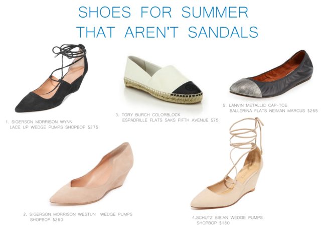 Shoes for summer that aren't sanda