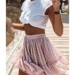 Sexy summer skirt, high waist skirt for beach Compositions: Viscose.