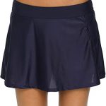 Amazon.com: Vegatos Women Solid Swim Skirts Sports Skirted Bikini .