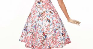 Cherry Blossoms 50s Tea Dress | Vintage Clothing Online - 1950s Gl