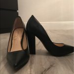 Jessica Simpson Shoes | Pointed Toe Pumps With Thick Heel | Poshma
