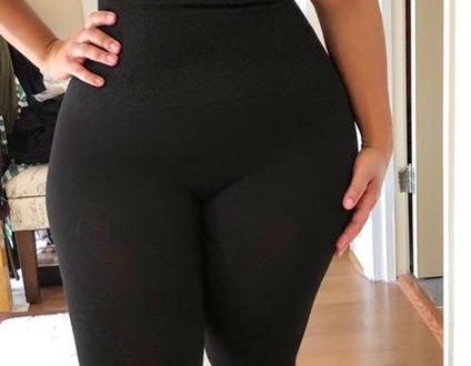 thick black leggings pants