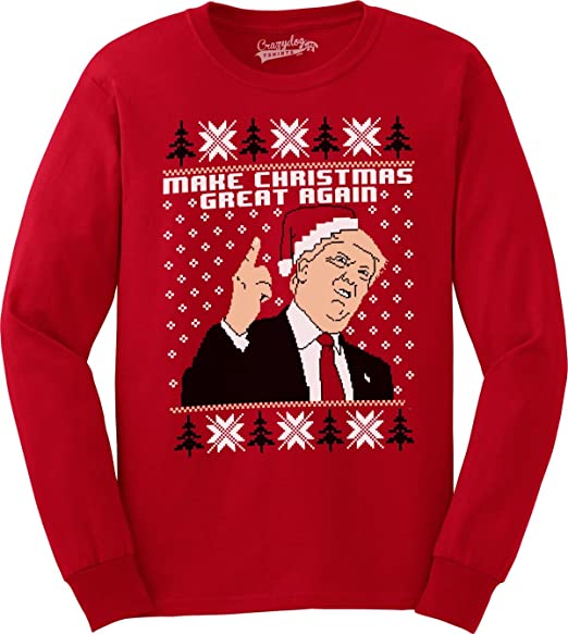 Amazon.com: Make Christmas Great Again Funny Ugly Christmas Unisex .