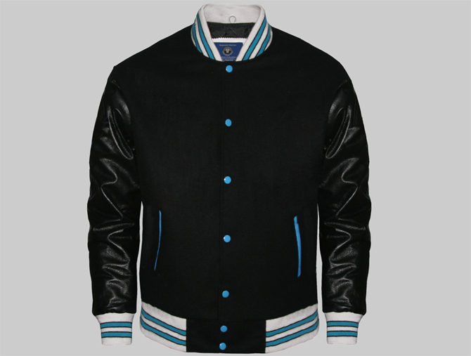 Wholesale Letterman Jackets made of melton wool body and genuine .
