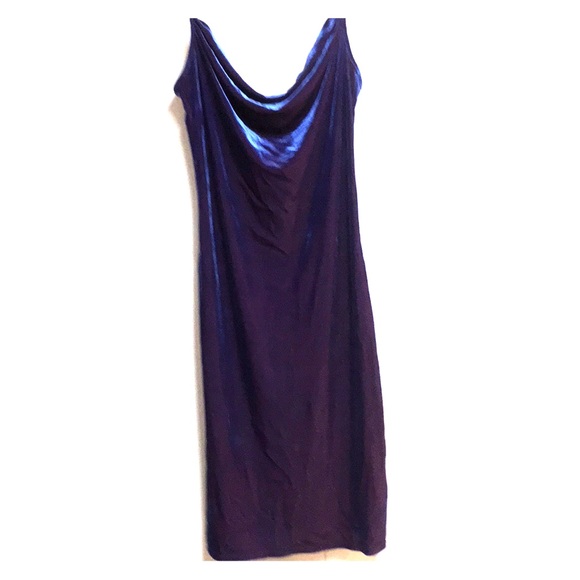 Topshop Dresses | Iridescent Bluepurple Velvet Dress | Poshma