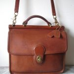 Vintage Coach Willis Leather Messenger Bag in British by FeelsFree .