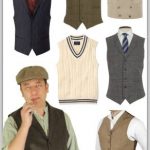 1920s Style Men's Vests, Pullover Vests, Waistcoa