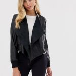 French Connection Abellana faux leather waterfall jacket | AS