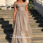 Priyanka Chopra A-line Sparkly Formal Dress Royal Wedding .