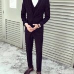 High Quality Mens Wedding Suits 2018 Slim Fit Black Baroque Suits .