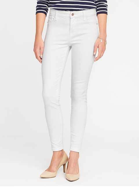 Mid-Rise Built-In-Sculpt Rockstar Jeans for Women | Old Na