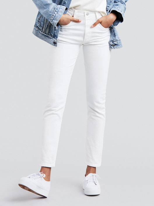 501® Stretch Skinny Women's Jeans - White | Levi's® US in 2020 .