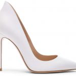 Gianvito Rossi Leather Ellipsis Pumps in White | FWRD - ShopSty
