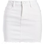 Dollhouse White Denim Skirt ($25) ❤ liked on Polyvore featuring .