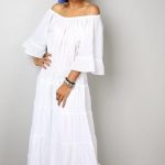 Maxi Dress - White Summer Dress - Long Sweetie Boho Cotton Gown .